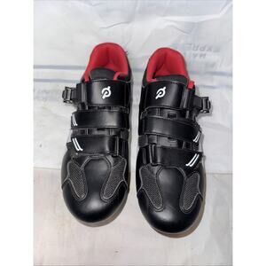 Peloton Cycling Shoes Black & Red Women’s 8.5 Men’s 6.5 (EU 39) with Cleats
